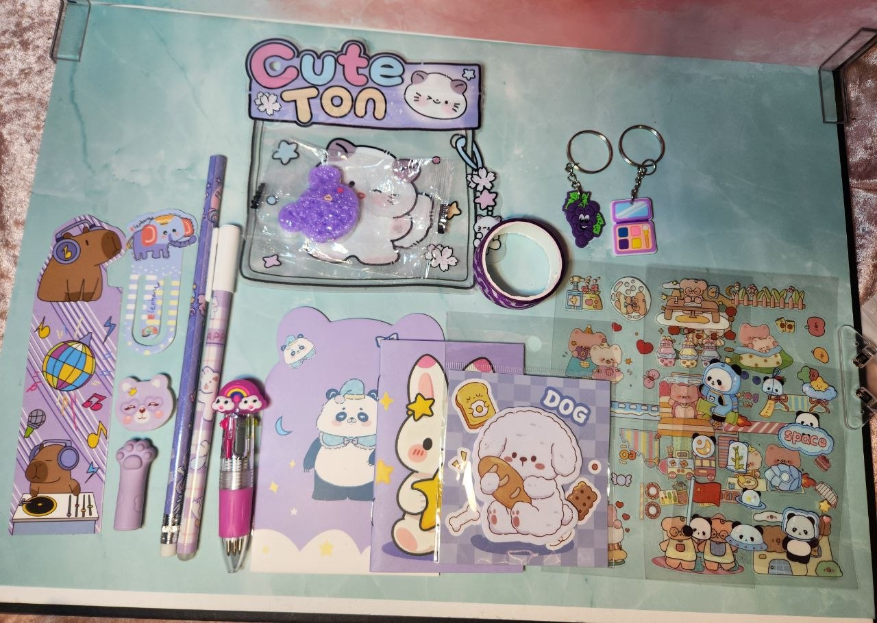Lot papeterie kawaii 16 articles