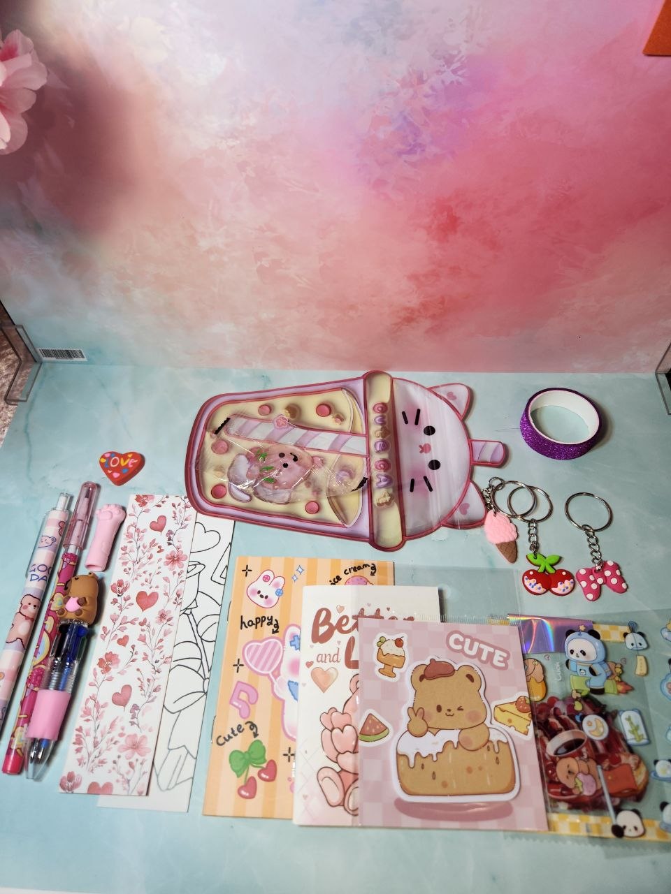Lot papeterie kawaii 16 articles