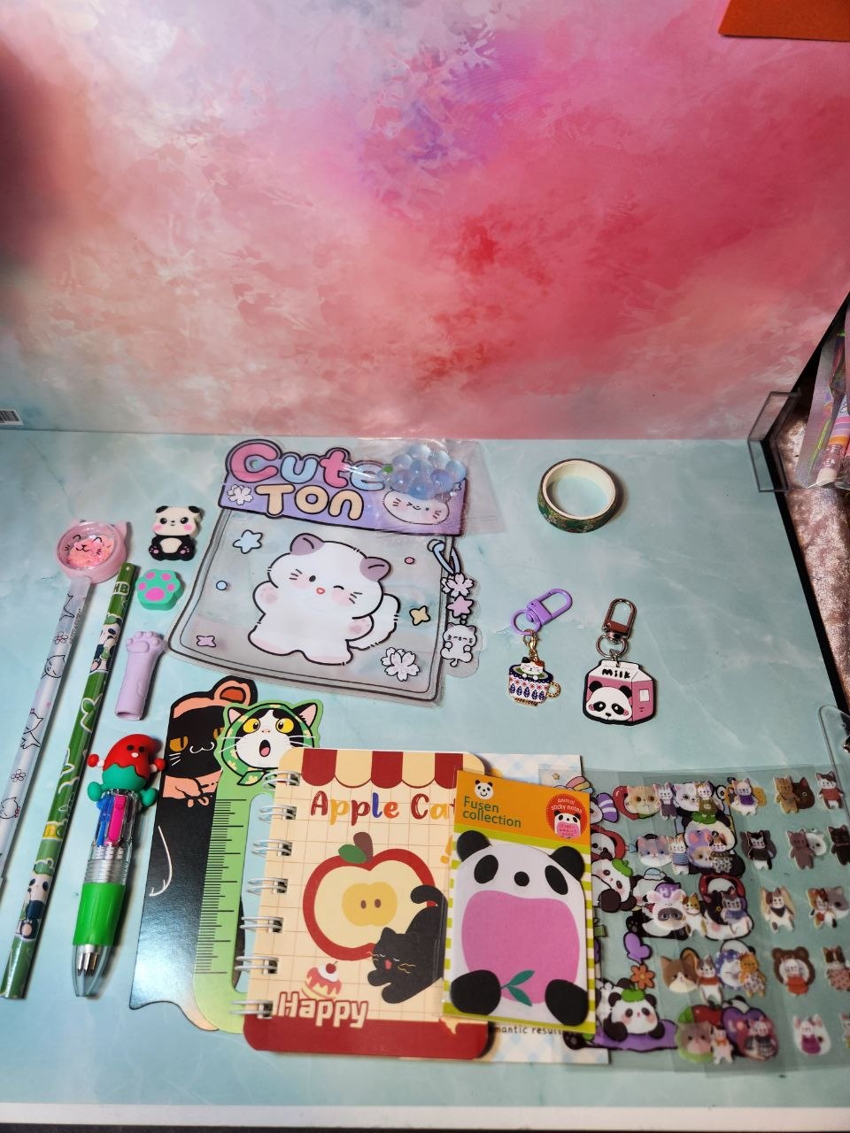 Lot papeterie kawaii 16 articles