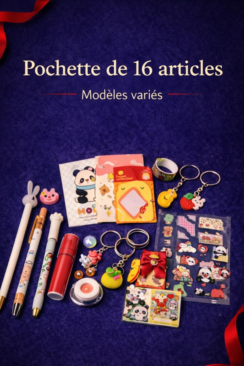 Lot papeterie kawaii 16 articles